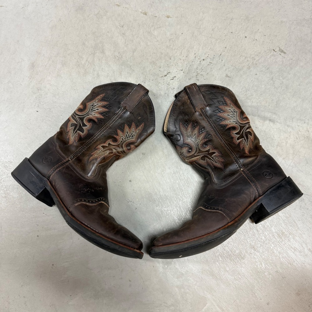 Double H Brown Cowboy Boots Size 10 Men's
